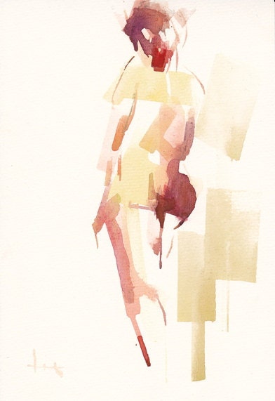 Life3 original watercolor 5" x 7"