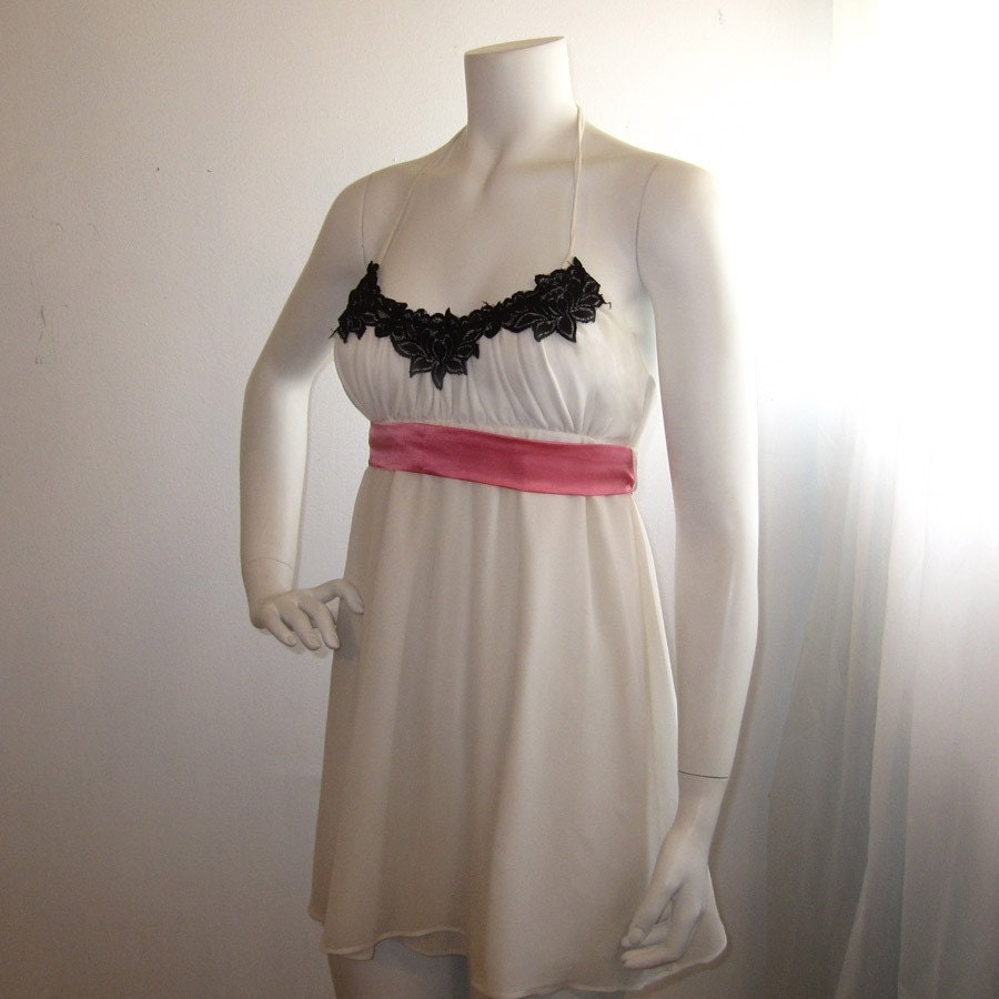 Delicate silk lace dress