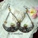 BABYLON/ earring/ long/ copper/ jadeite/ wire-wrapping