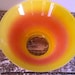 Vintage Blendo Bowl Glass Bowl Orange and Yellow Vintage Glass