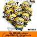 Despicable Me Movie Poster Style Birthday Invitations 4 Options - Digital File