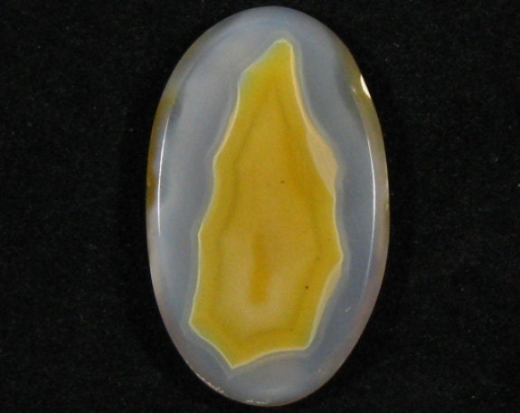 Yellow Moctezuma Agate Oval Cabochon c0103