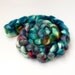 Hand-dyed Mohair / Nylon / Wool (Roving) Combed Top- "Plunk", 4 ounces