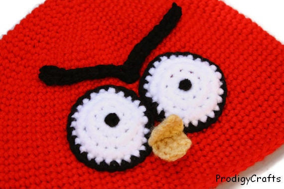 Scared Red Cardinal Hat, hand-made