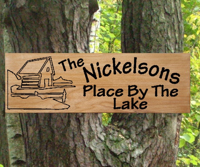 Personalized Custom Carved family name wood signs
