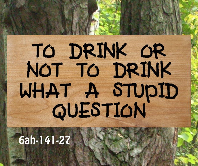 Funny hardwood carved wood signs