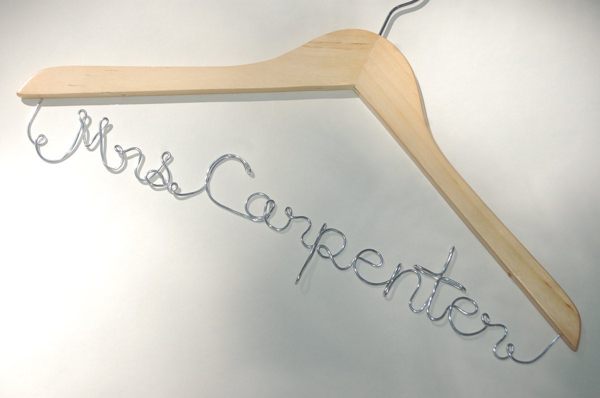 Personalized Wedding Hanger - Bride and Weddings