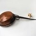 Vintage Hammered Copper Pot, Middle Eastern rustic , forged iron handle
