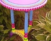 Side Table- Hand Painted Furniture Made to Order
