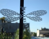 Vinyls for windows decoration with dragonfly