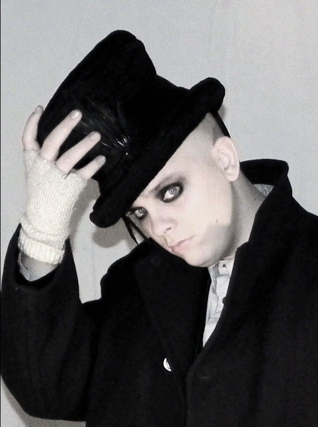 black Mad Hatter Undertaker Mourning hat Sir Rook