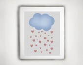 Nursery Art - Shower Love Print-11x14