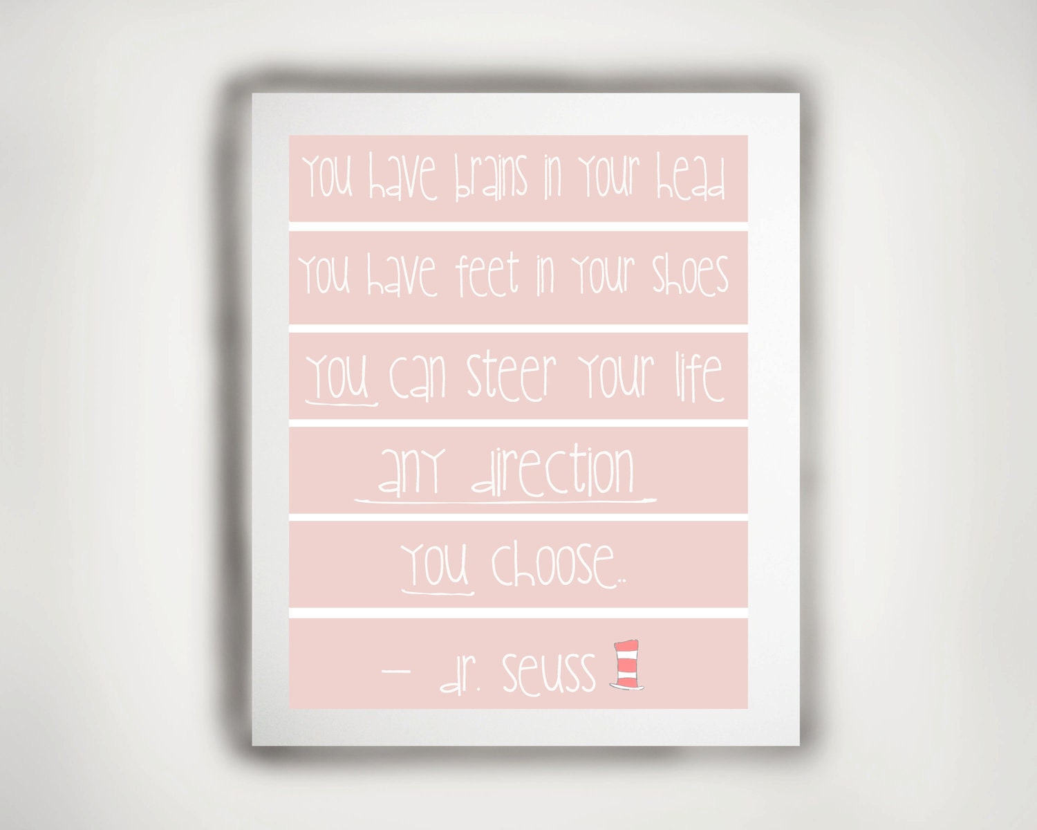 Nursery Wall Art - Dr. Seuss Print- 8 x10