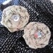Ch.5  Vintage Paper Earrings --- Discover the Fairytale, Vintage Paper Rosebud Earrings, OriginalOOAK Design, Handmade