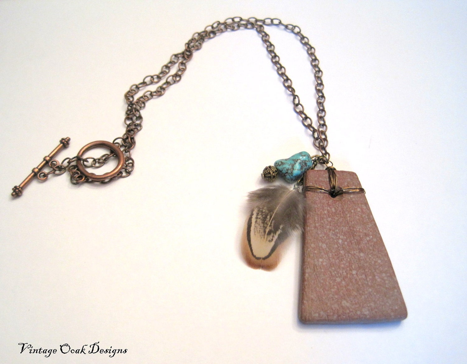 Tribal Necklace OOAK Pipestone Necklace - Lakota Oyate Native American Inspired Pipestone, Discover the Legend, OriginalOOAKHandmade