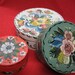 Norwegian Rosemaling-- 3 nesting wooden boxes