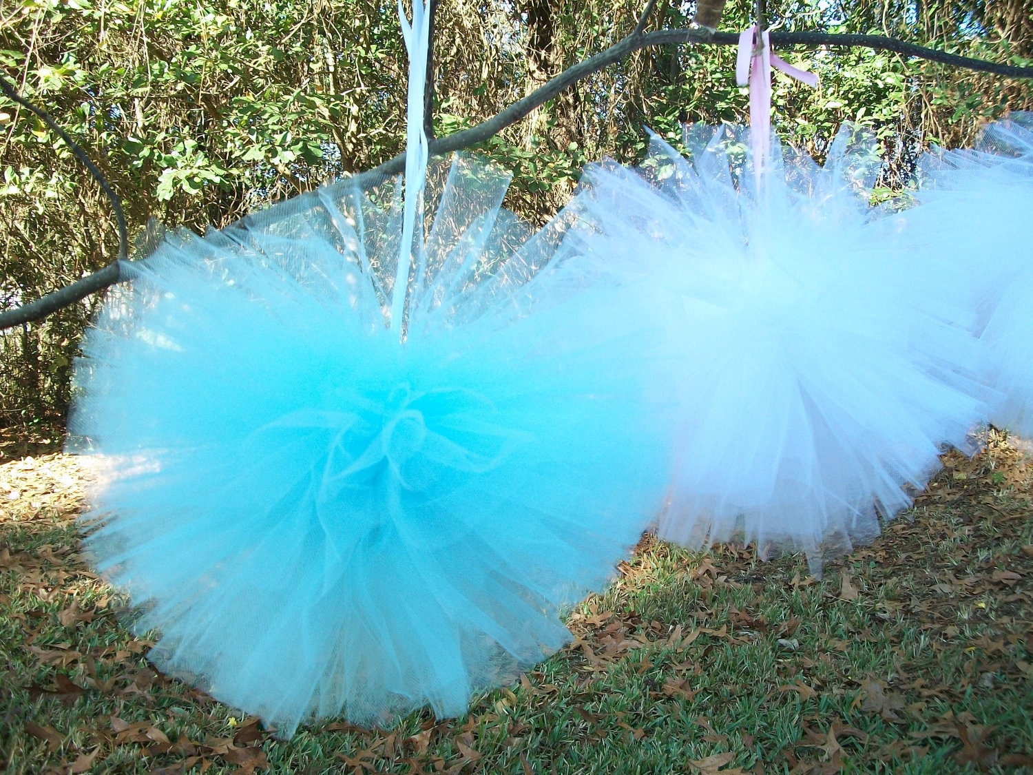 Tulle Pom Poms - Small, Hanging Decorations