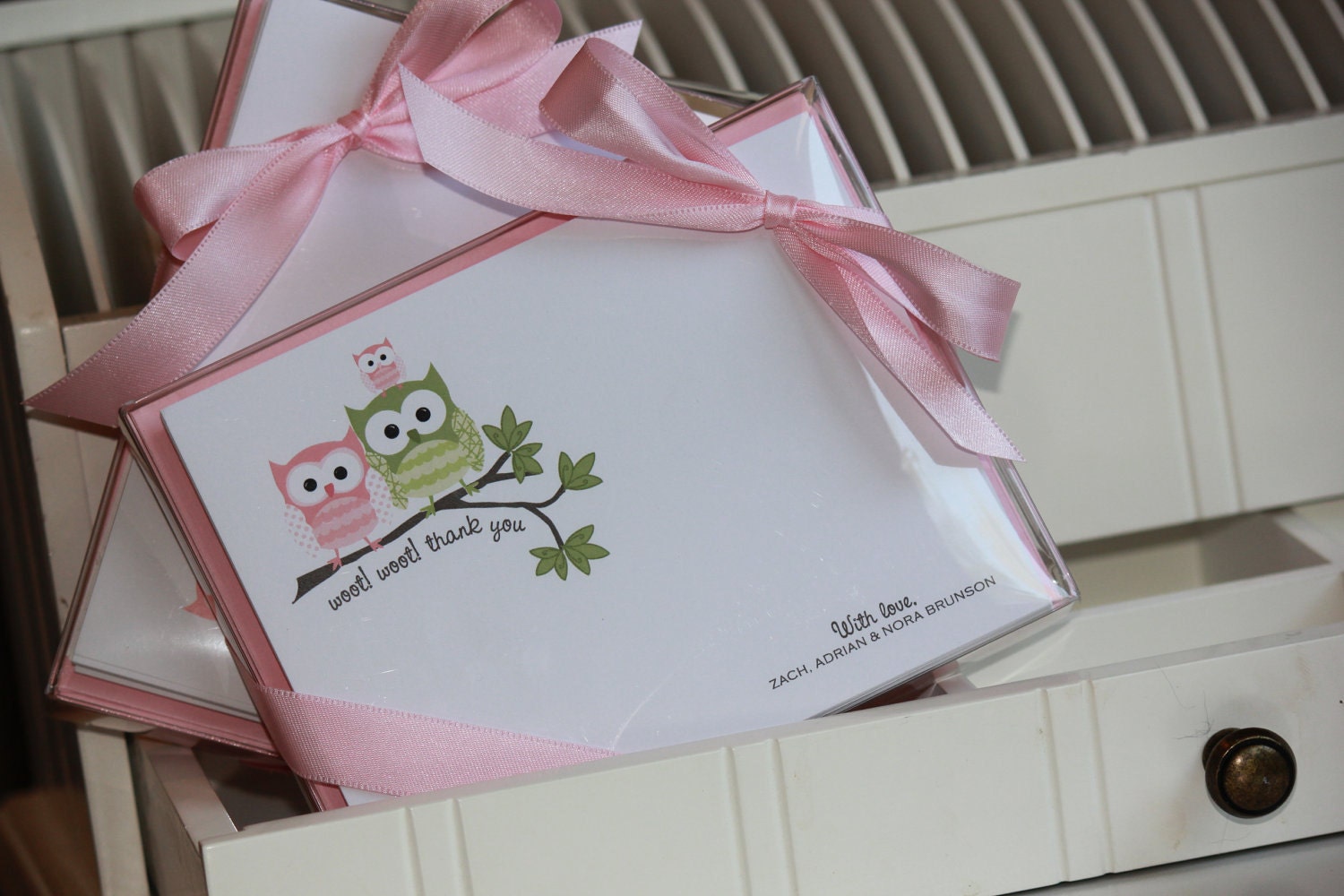 Stationery Set, Modern Notecards, Owl Stationery, Childrens Cards, Thank You Cards, Baby, Stationary Note Set