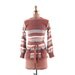 Vintage 1970s Warm Rustic Striped Boat Neck