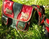 Leather Handbag Vintage Fashion Country Clutch