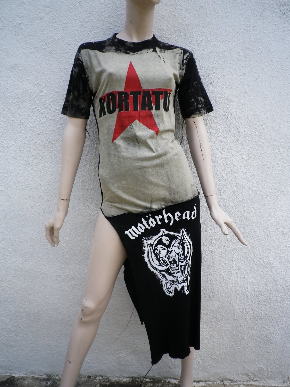 Designer Upcycled Dress Steampunk T-Shirts Couture