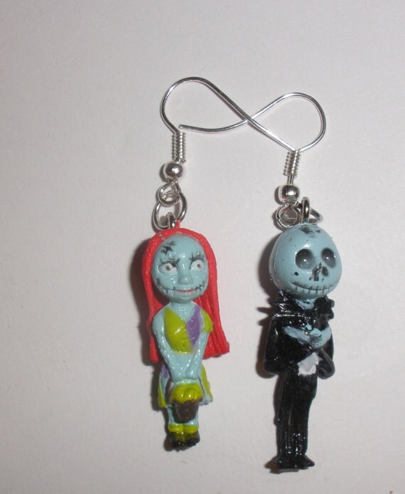 Nightmare Before Christmas Earrings by CheshireCrafter on Etsy