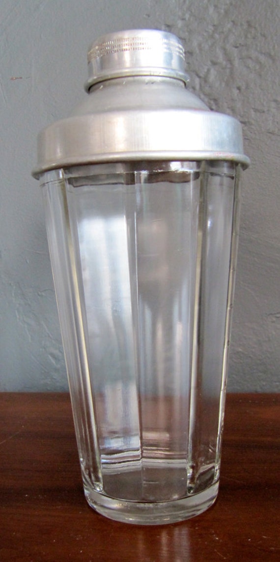 Vintage Hazel Atlas Glass Cocktail Shaker By Houseandbarn On Etsy