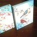Child or Baby CANVAS Decor-  Birds, Blossom Branches - Christmas/Shower/Birthday - set of 2 - Original  Acrylic 11"x14" - DOROTHY JANE Line