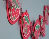 Strawberry Shortcake Name Banner, Great for Birthdays