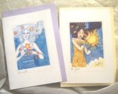 Notecard Set of Four: Night and Day