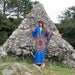 1970s Psychedelic Blue Dashiki Maxi Festival Dress