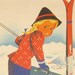 1940's Vintage Ski Poster Winter In Austria Atelier Hofmann Travel Poster