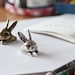 YaciKopo Metal handmade Bunny ring (open ring)