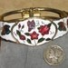 Reserved for goodmates Vintage Bracelet Enamel Cloisonne Butterfly Flower Clamper 1970's Jewelry 737
