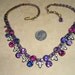 Weiss Rhinestone Necklace Vintage 1940's Brass Signed Jewelry 2273