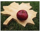12'' Woodbob.com Leaf Shaped Cutting Board