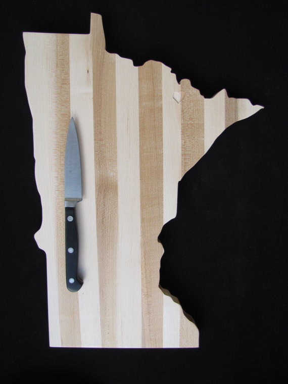 12'' Minnesota Cutting Board State Shaped Cutting Board