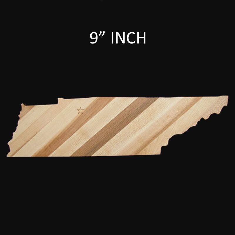 9" Tennessee State Shaped Cutting Board, Cheeseboard