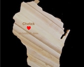 12'' Wisconsin Cutting Board Cheeseboard engraving not included