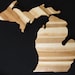 12'' Woodbob.com's Michigan State Shaped Cutting Board