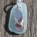 Sterling Silver Flip Flop Sea Glass Necklace