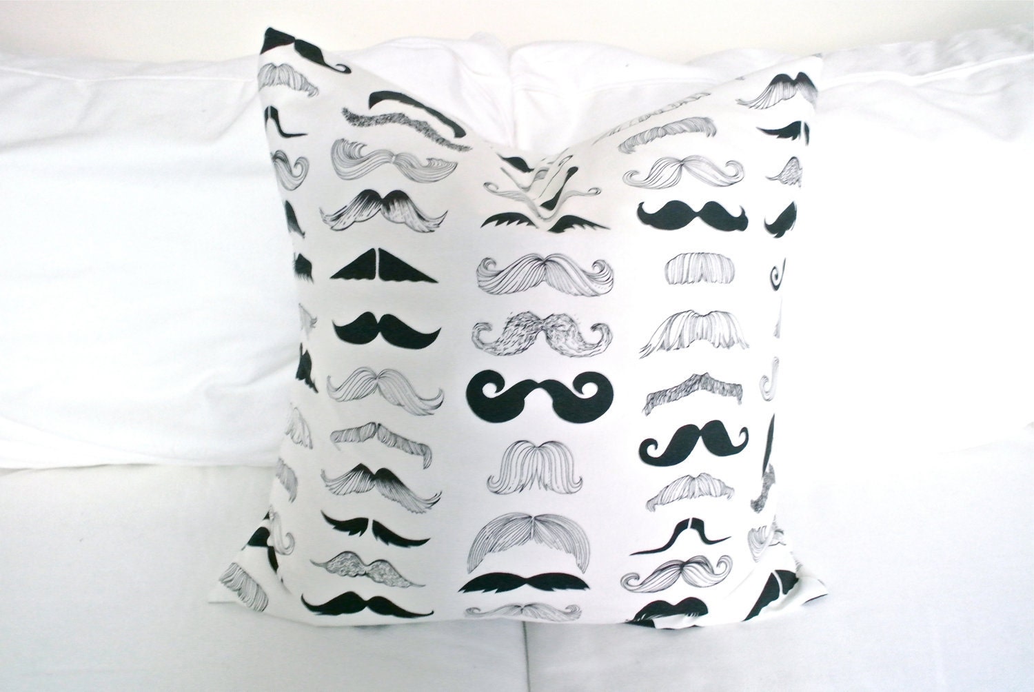 Wheres My Stache 20 X 20 Pillow Cover