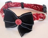 Red Bandana Dog Collar size Large