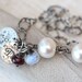 Mother's Bracelet, Rustic Personalized Bracelet, Three Initials, Three Stones, Personalized, Birthstone Charm Bracelet