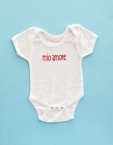 onesie mio amore darling in Italian