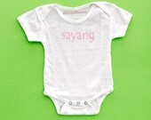 onesie Sayang is darling in Malaysian