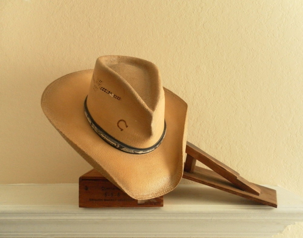 Charlie 1 Horse Western Straw Unisex Cowboy Hat Size 7 3/8