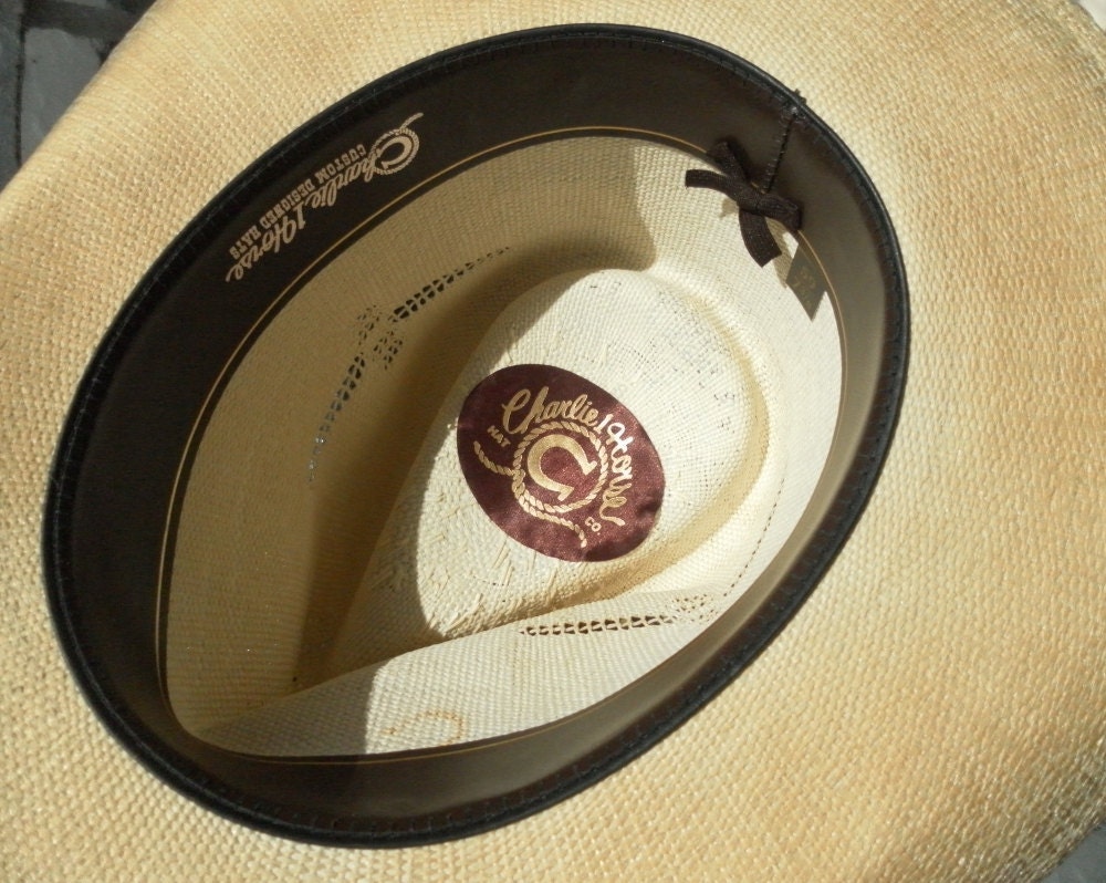 Charlie 1 Horse Western Straw Unisex Cowboy Hat Size 7 3/8