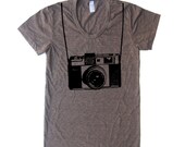 Womens Vintage Camera T Shirt - American Apparel Tshirt - S M L XL (20 Color Options)