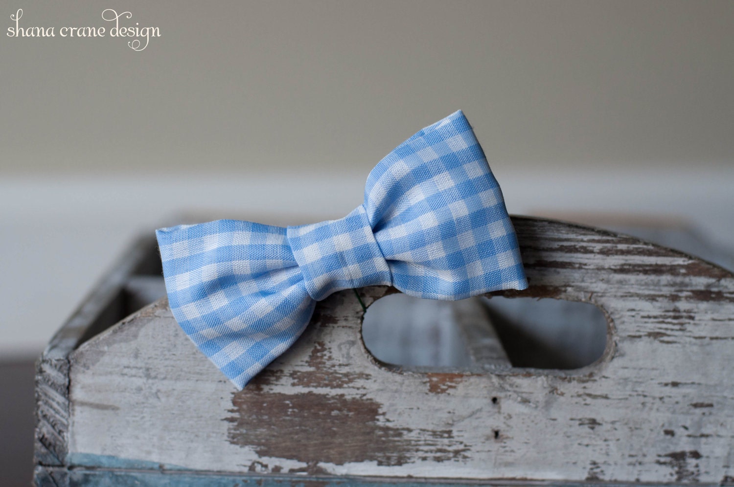 Harry . Bow Tie . Blue Gingham